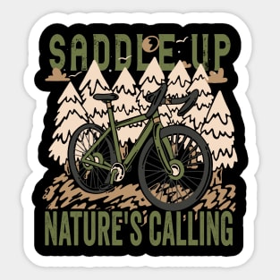 Saddle Up Nature is Calling Sticker